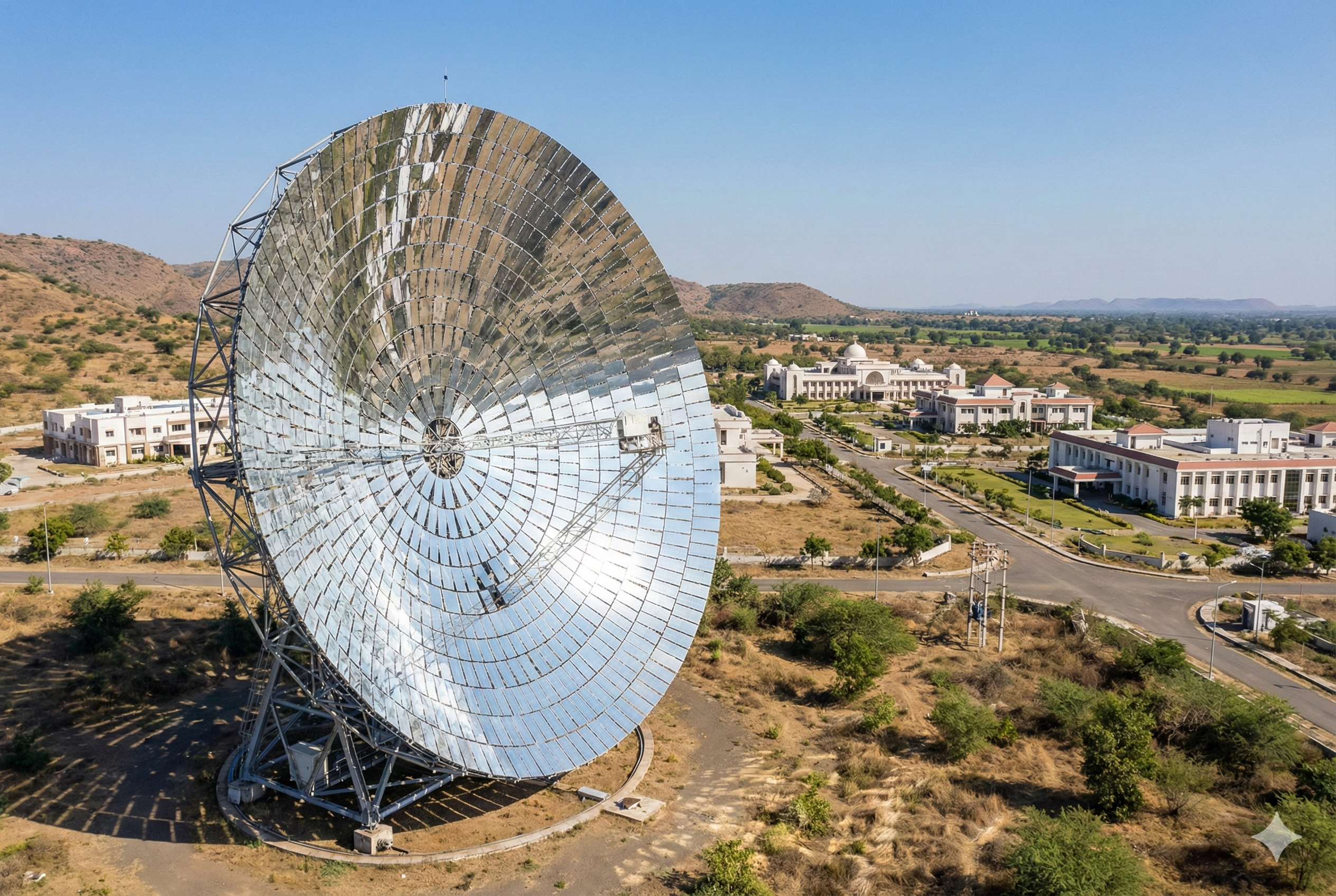 Giant Made-in-India solar dish generating clean energy in Gujarat using concentrated solar power