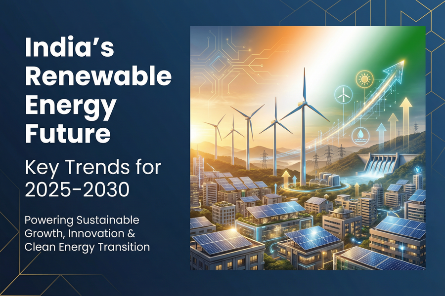 Chart showing India’s renewable energy capacity growth over the years.