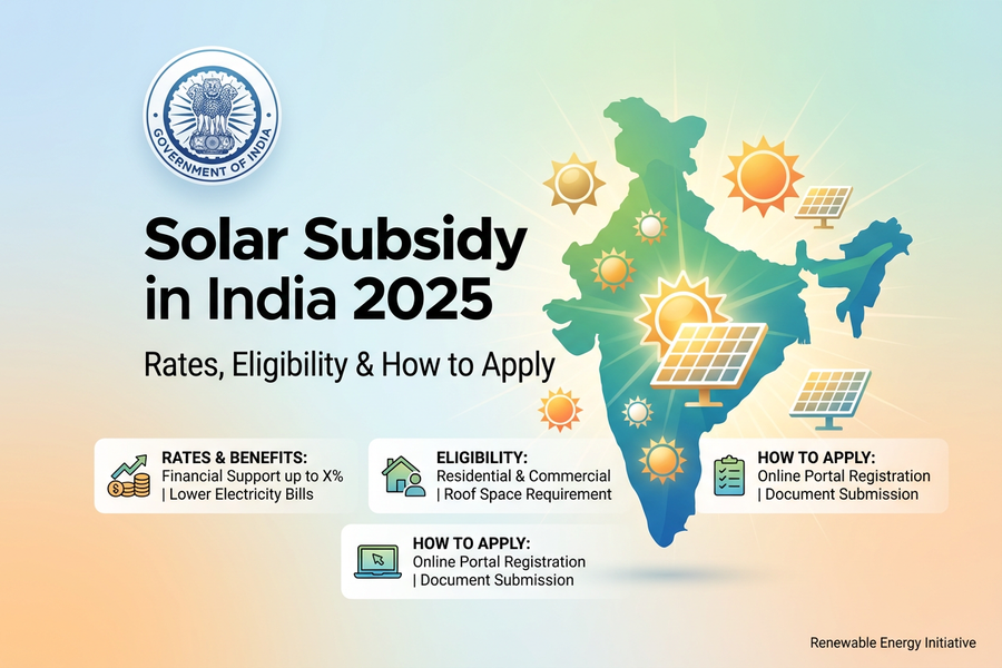 Rooftop solar panels installed on a home under the 2025 solar subsidy scheme